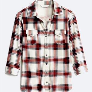 Market & Spruce button down knit top